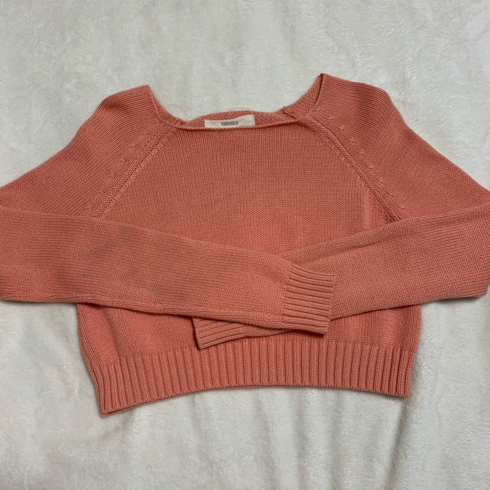 Forever21 cropped knit sweater